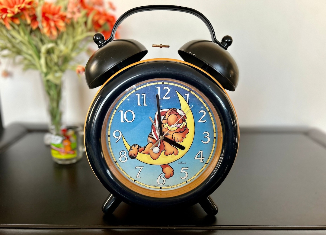 1978 Vintage Garfield Cat Alarm Clock by Sunbeam, 10