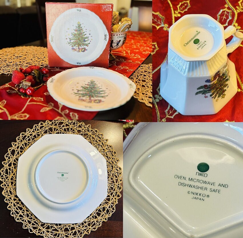 Nikko Christmastime Dishes NIKKO HAPPY HOLIDAYS DINNER PLATES