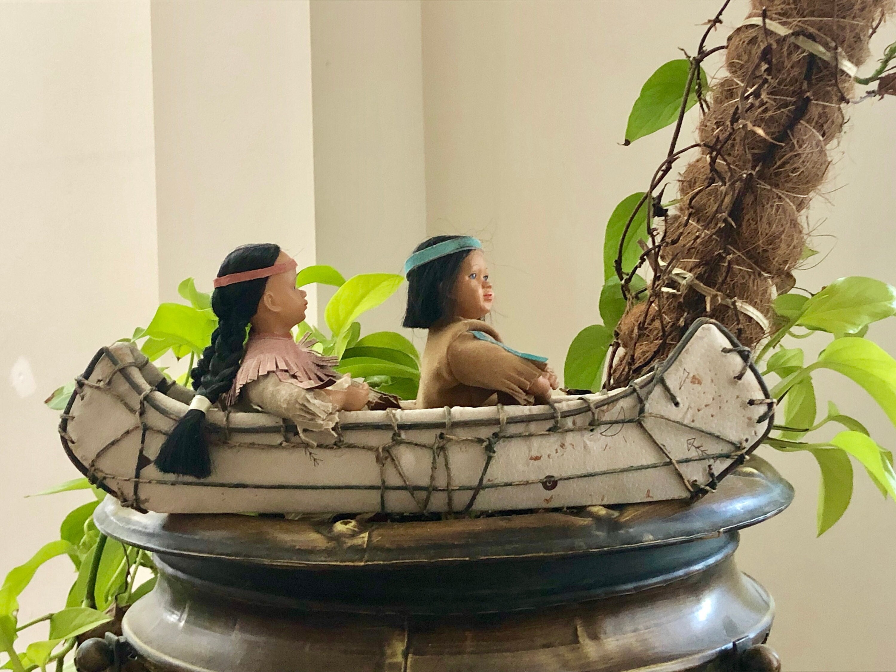 Vintage Indian Canoe - Etsy