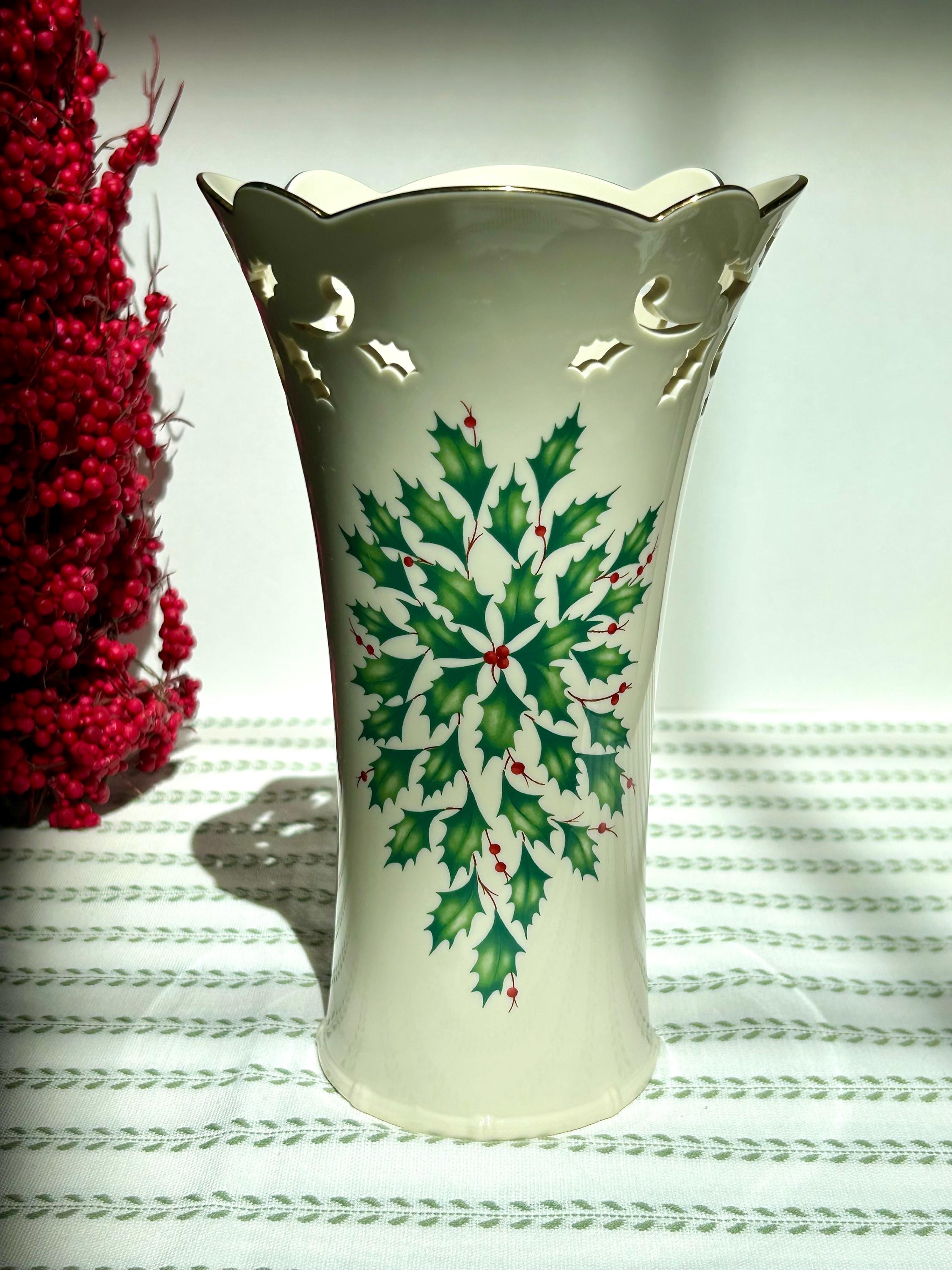 LENOX レノックス Holiday Vase クリスマス ホリデー ベース LENOX