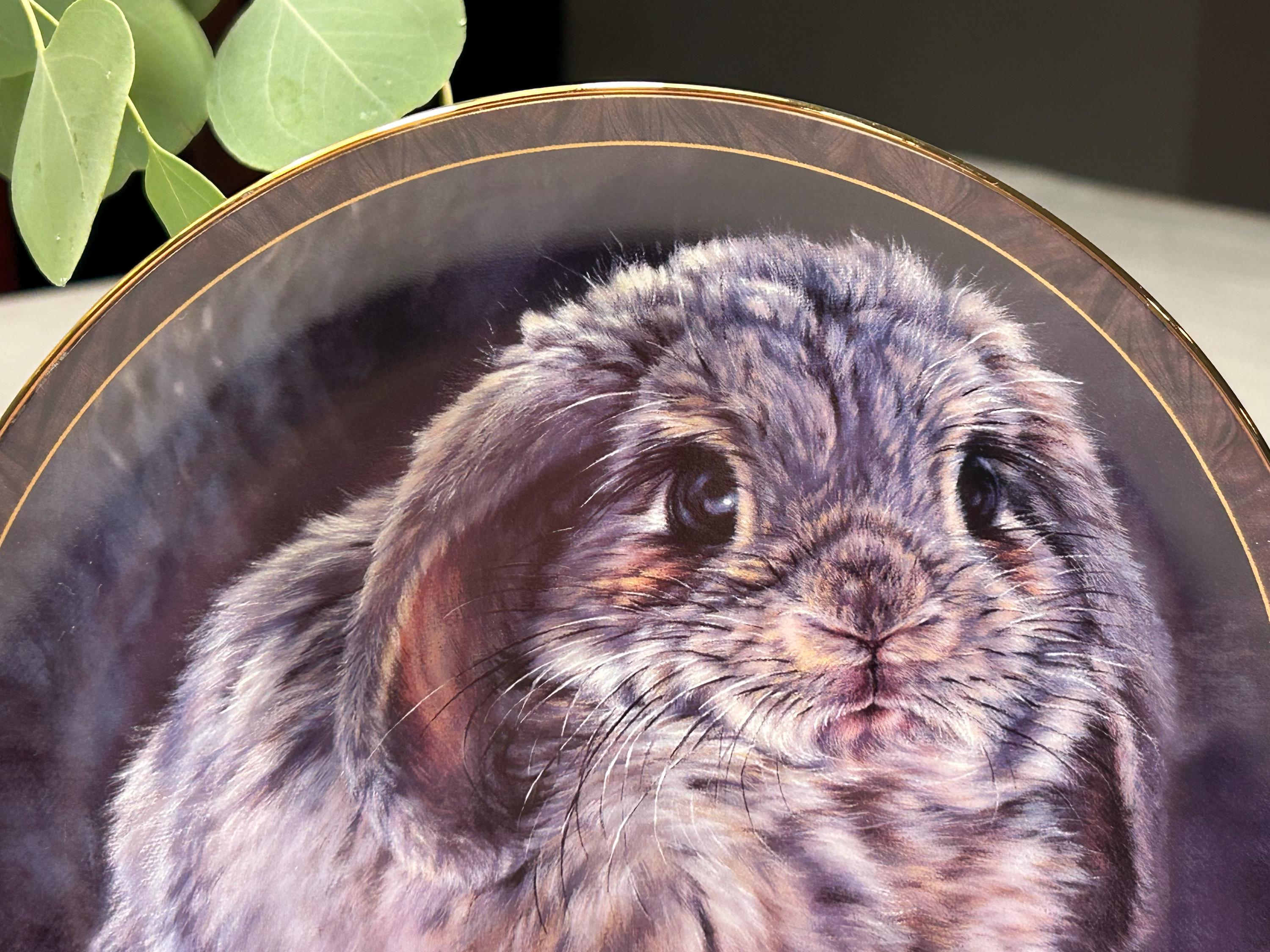 Vintage Bunny Tales Plate: 
