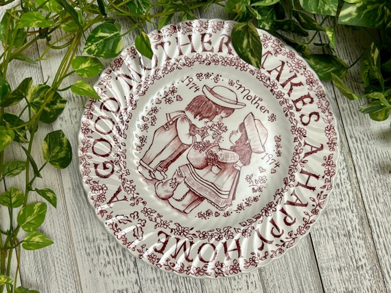 1974 Crownford China Mother's Day Plate: Norma Sherman Design - Etsy