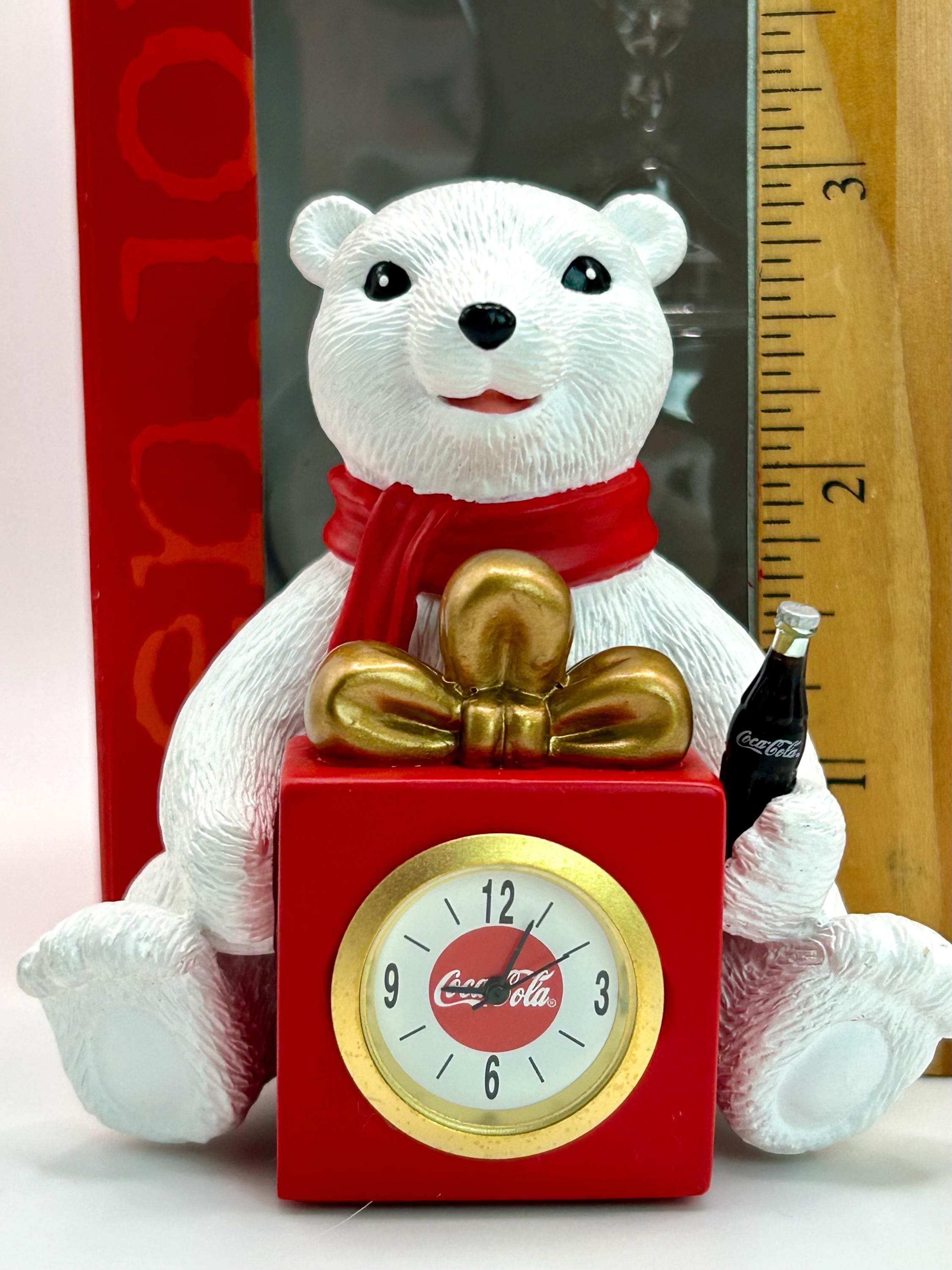 Vintage Coca Cola Polar Bear Mini Clock - 2001 NIB Collectible - Etsy