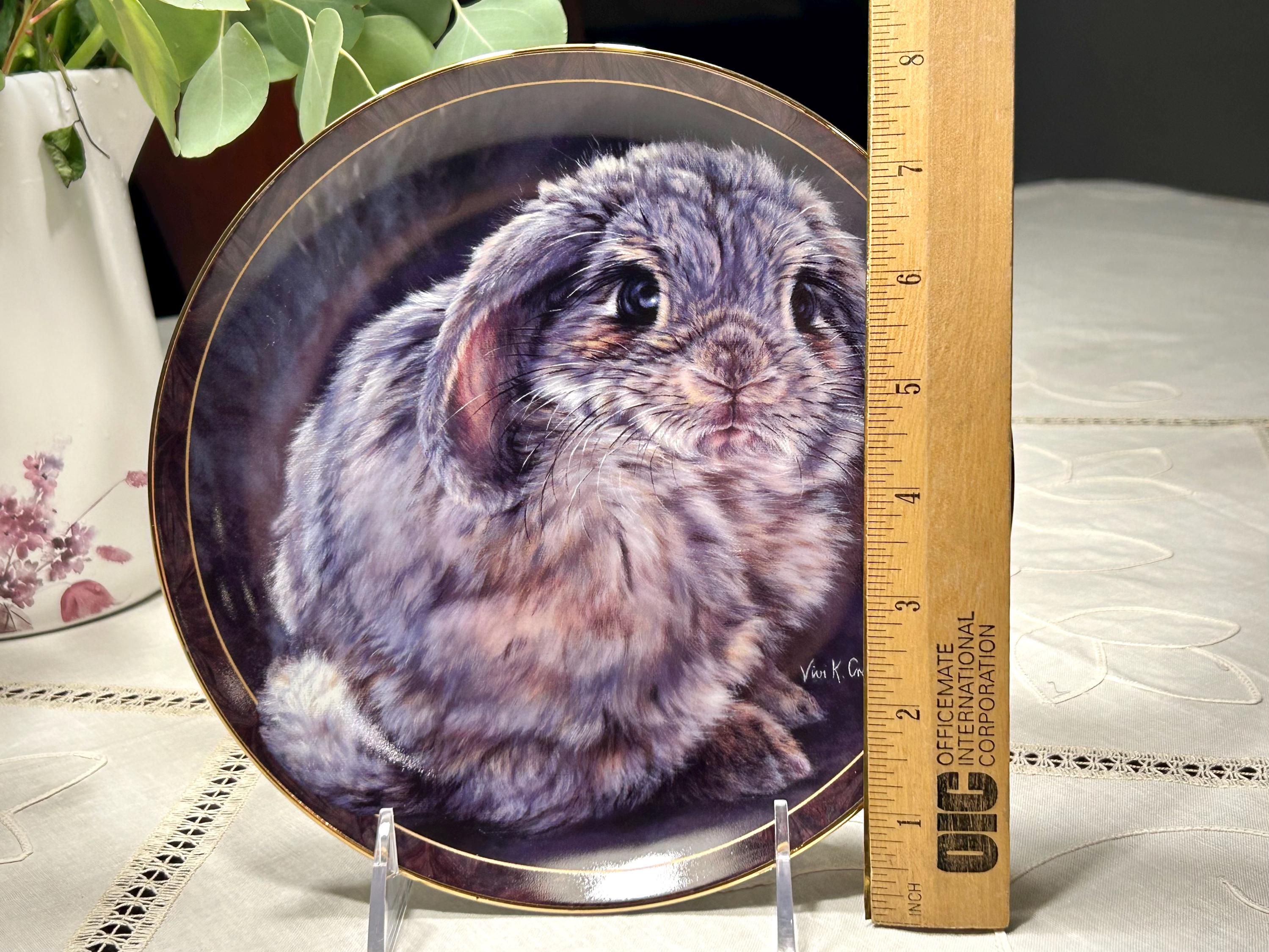 Vintage Bunny Tales Plate: 