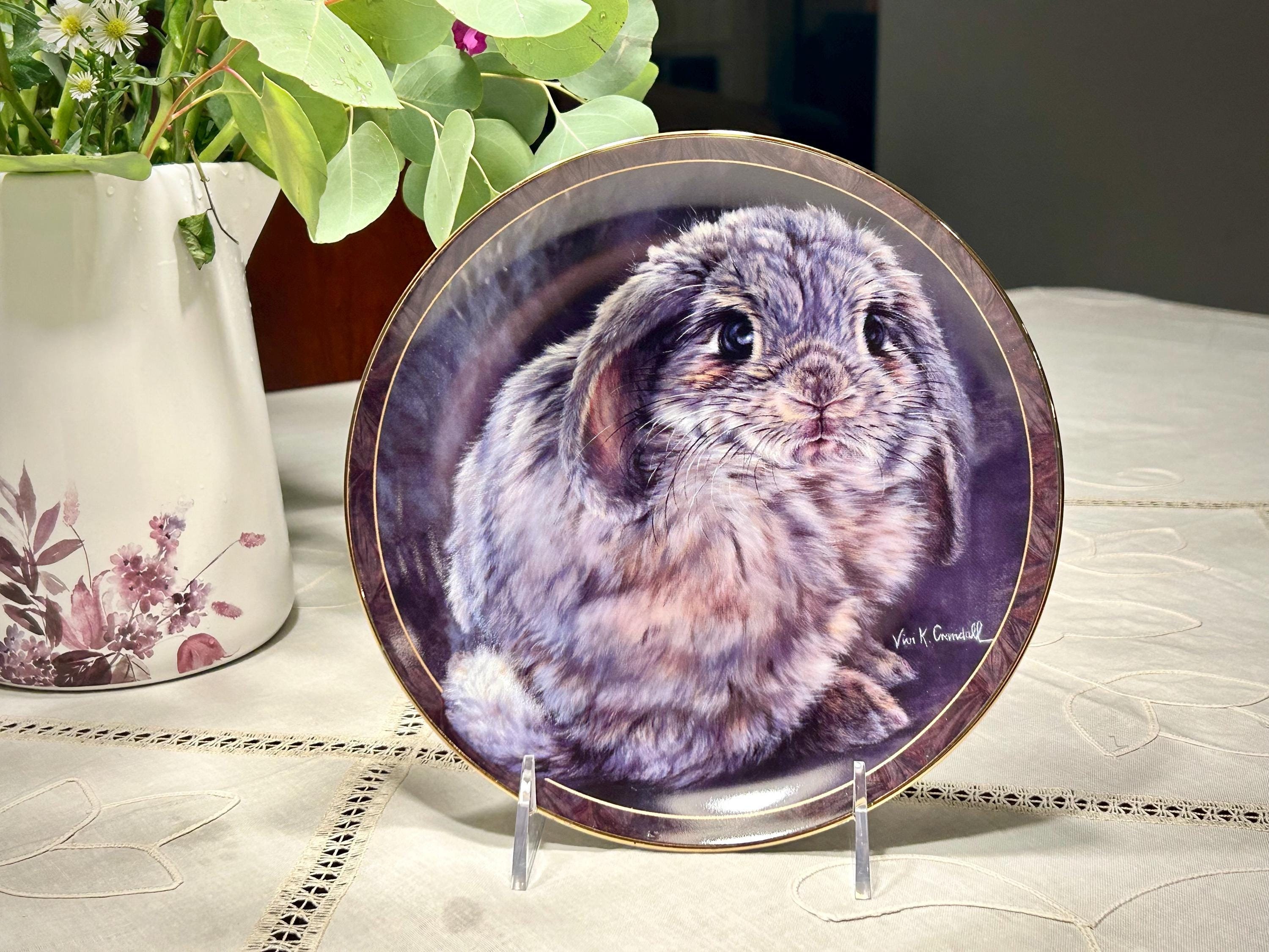 Vintage Bunny Tales Plate: 