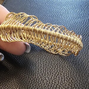 Gold Plated Braided Bangle Bracelet