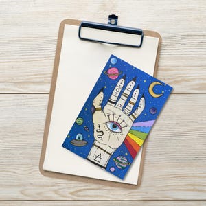 Cartolina con l'occhio della mente esoterica, 4" x 6"