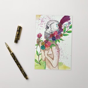 Cartolina teschio Bloom 4" x 6"