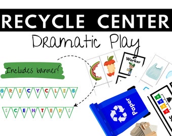 Recycle Center Dramatic Play Printable Set