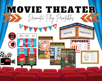 Movie Theater Dramatic Play Printable | Pretend Play for Preschool & Kindergarten