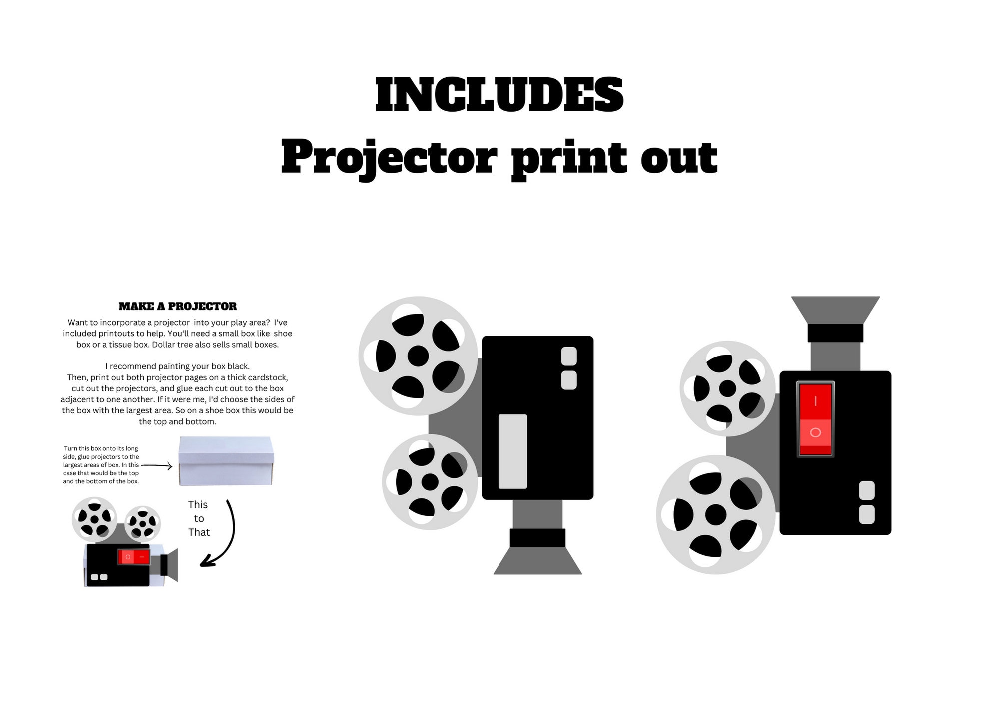 Dramatic Play Movie Theater Printable - Etsy