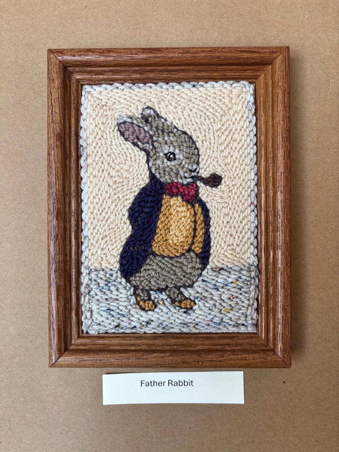Father Rabbit Red Beatrix Potter Father Rabbit Fiber Art Miniature - Etsy