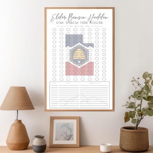 LDS Missionary Weekly Countdown Poster / Tracker (Elder)