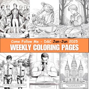 Come Follow Me Coloring Packet for Kids | LDS Printable Coloring Pages January–June 2025 Doctrine & Covenants