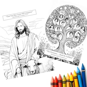 Come Follow Me Coloring Packet for Kids | LDS Printable Coloring Pages ...