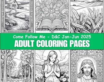 Come Follow Me Coloring Packet for Kids | LDS Printable Coloring Pages ...