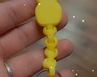 Peep Digital Download file for 3D printing / Easter peep flexi -print in place keychain