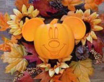 Pumpkin Halloween Decor / 3D printing file only/ no physical item/ Mouse pumpkin Wreath decor file / fall wreath/ gift/ tiny pumpkin decor