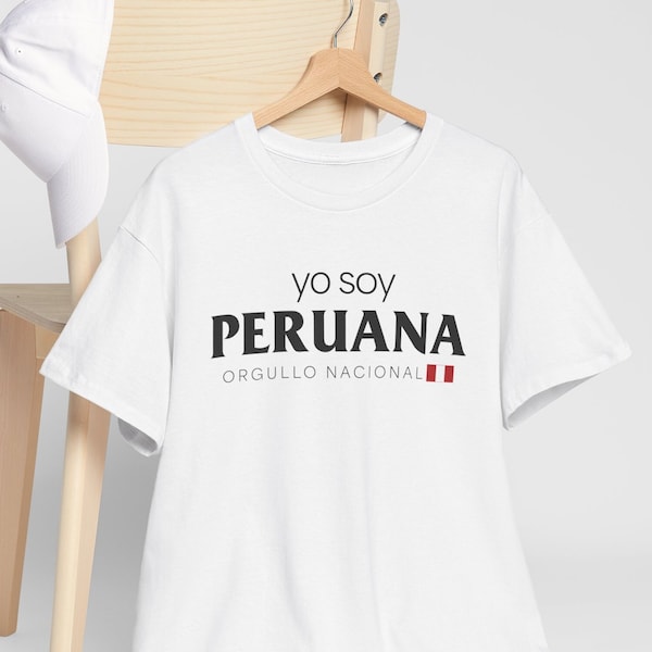 Yo Soy Peruana T-shirt, Latina, Peruana T-shirt, Peru Gifts, Peruvian Cloth, Peruvian Cloth, Ropa Peruana, Polo Peruano, Heavy Cotton Tee