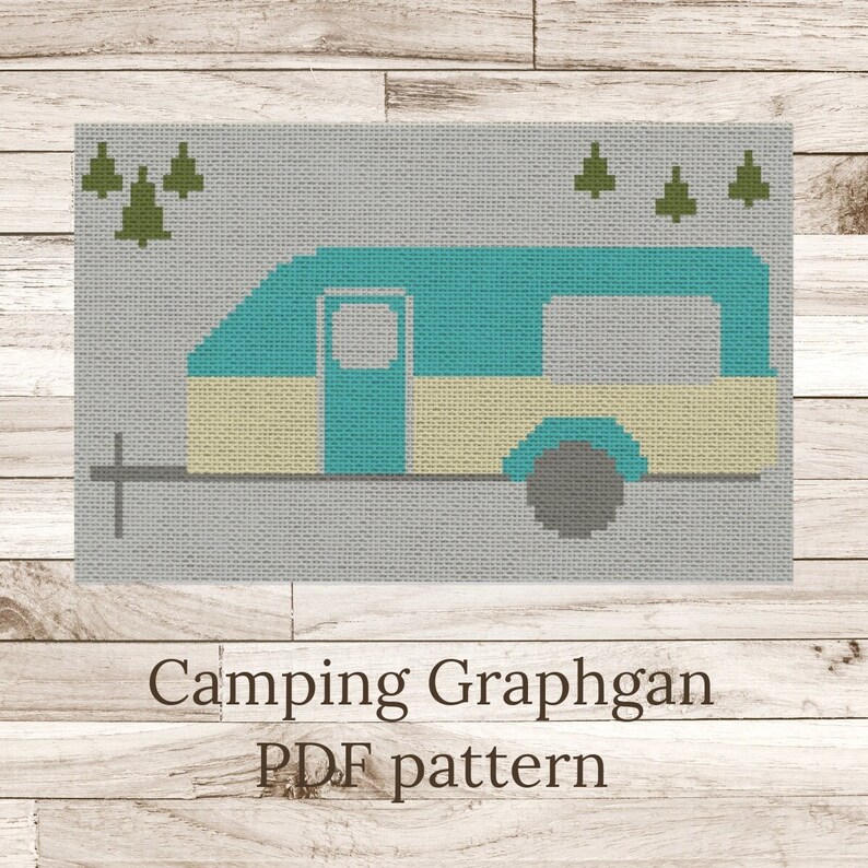 Tree Graphghan Patterns Camping Blanket Crochet Pattern - Etsy