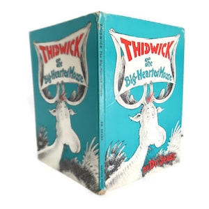Vintage Dr. Seuss Buch: Thidwick The Big-Hearted Moose Copyright 1948 Zufallshaus New York Rhyming Illustrierte Kinderbuch