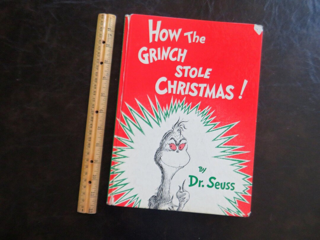 1957 How the Grinch Stole Christmas! Book by Dr. Seuss Large Hardcover ...