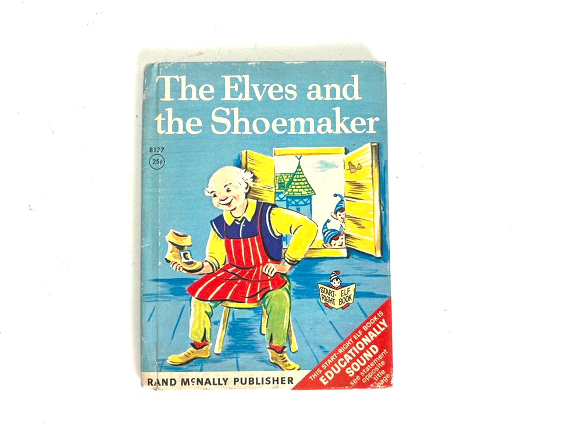 Vintage 1966 The Elves and the Shoemaker Small Rand McNally Start-Right Educationally Sound Elf Book #8127 by Brothers Grimm