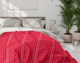 Arctic Fleece Blanket | Arctic Fleece Blanket with Geometric Pattern - Cozy and Warm, Ideal Gift for Housewarming or Holidays