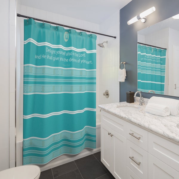 Quote Shower Curtain Etsy