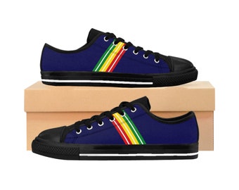 Black Rasta Colors Mens Sneakers - Green Yellow Red Reggae Shoes, Rasta Clothing, Positive Vibration, Africa Shoes Africa Men's Sneakers