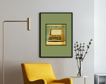 Digital Poster Printable - Technology and Science Art - Computer Grunge - "Moctezuma's Terminal" - LunixEngineering Poster Store - Nostalgia