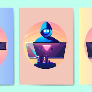Digital Poster Printable - Technology and Science Art - Cyber Security - &quot;MissHacksAlots&quot; - LunixEngineering Poster Store - Nostalgia