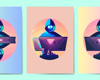 Digital Poster Printable - Technology and Science Art - Cyber Security - "MissHacksAlots" - LunixEngineering Poster Store - Nostalgia