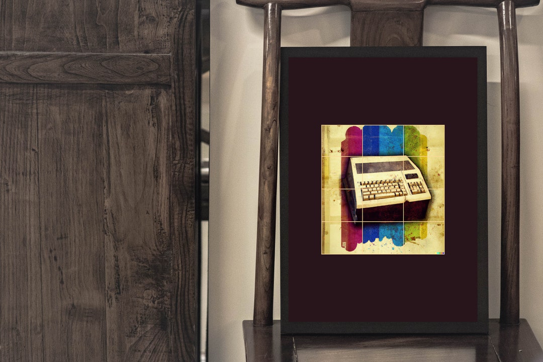Digital Poster Printable - Technology and Science Art - Computer Grunge ...