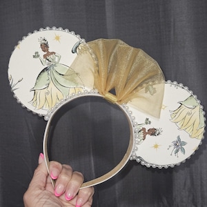 Princess Tiana Disney Inspired Ears