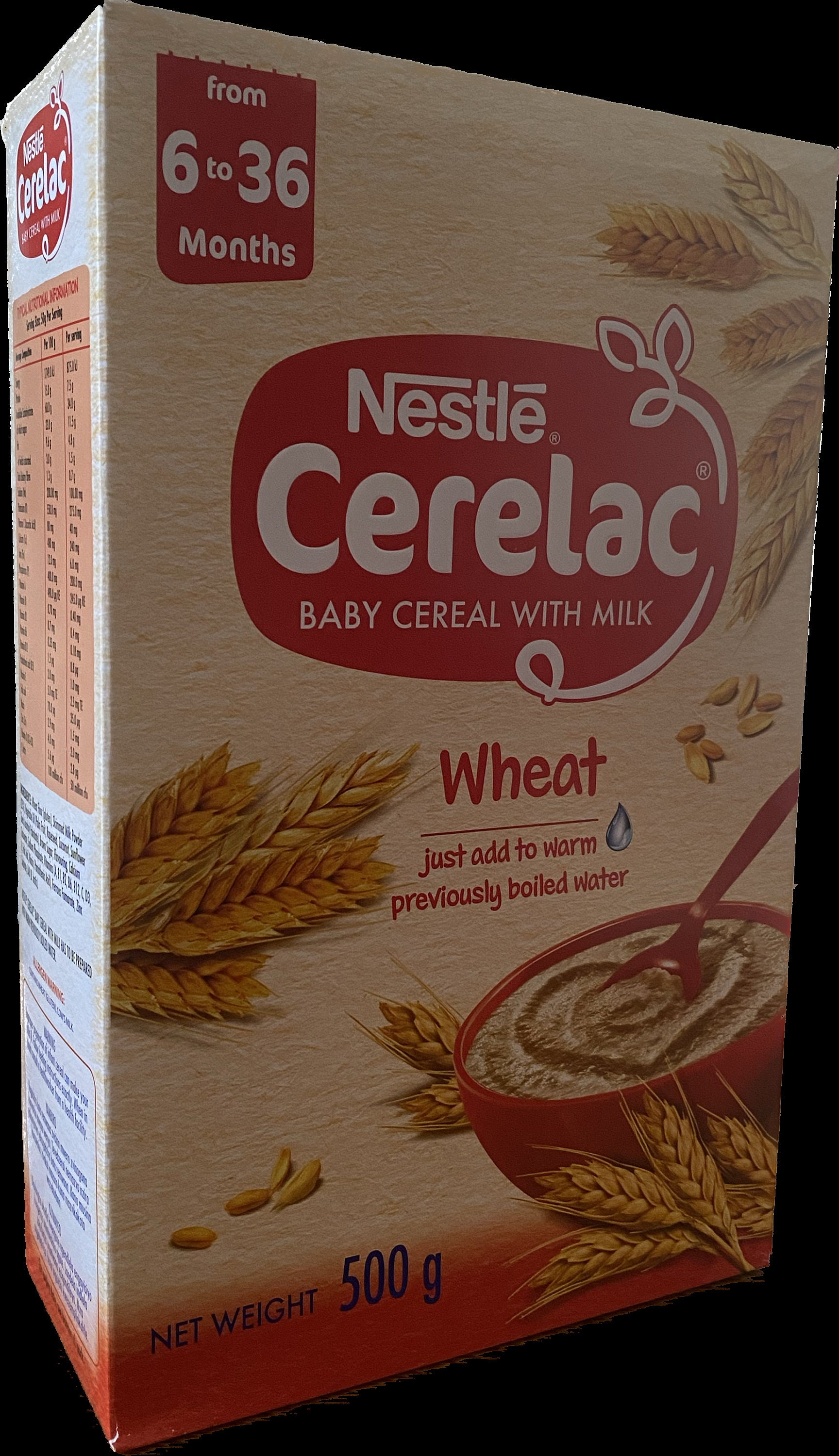 Nestle Cerelac Wheat 500g 6 to 36 Months 