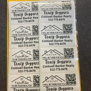 Personalized Real Estate Sticker, Home Sweet Home Stickers, Qr Code ...