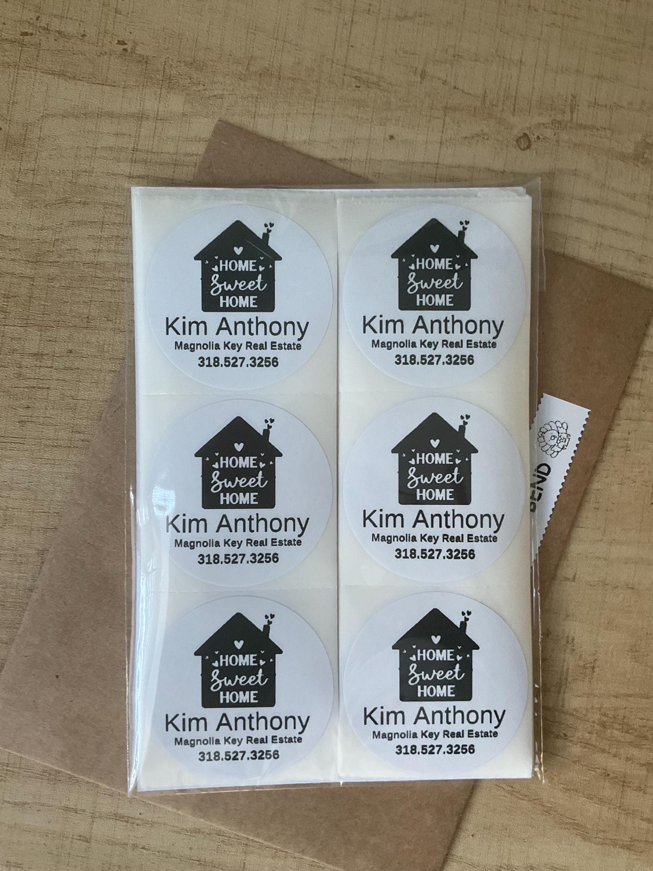 Property Sticker Example Personalized Real Estate Stickers, Home Sweet Home Stickers, Real ...