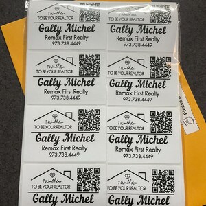 Personalized Real Estate Sticker, Home Sweet Home Stickers, Qr Code ...