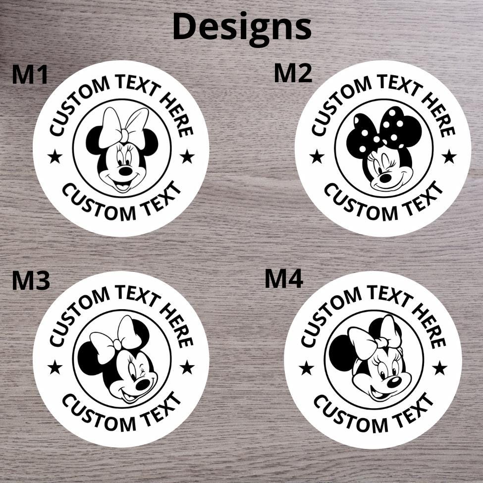 Personalized Cartoon Mouse Sticker, Mouse Gift, Custom Birthday Party ...