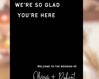 Editable Ceremony Sign Black