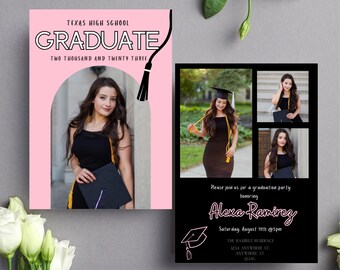 Editable Graduation Invite