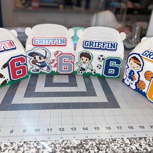 Sports Theme Treat Boxes: Personalized Birthday Party Favors
