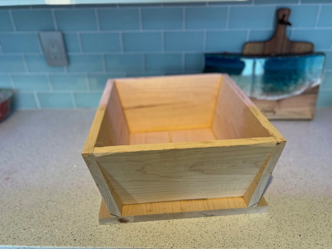 Traditional Neapolitan Wood Dough Box Madia Pizza Making Etsy