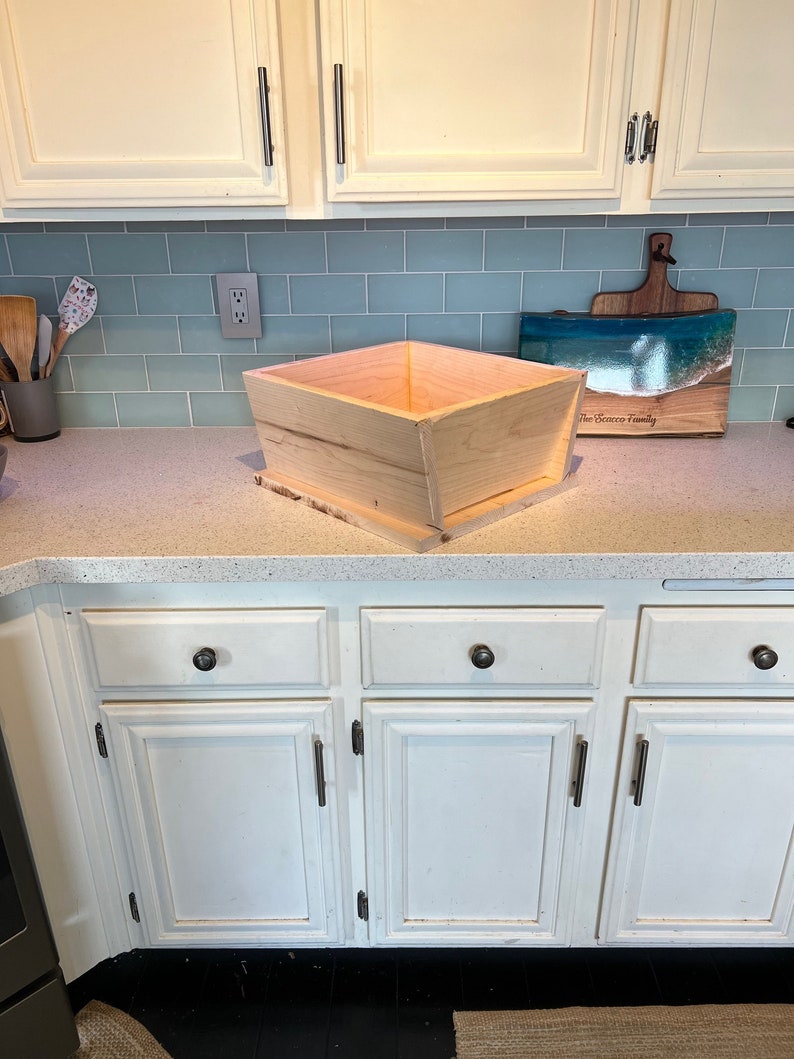 Traditional Neapolitan Wood Dough Box Madia Pizza Making Etsy