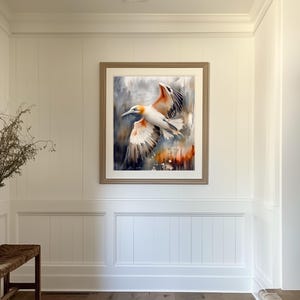 Northern Gannet Watercolor Print – Coastal Bird Art, Ocean Wildlife ...