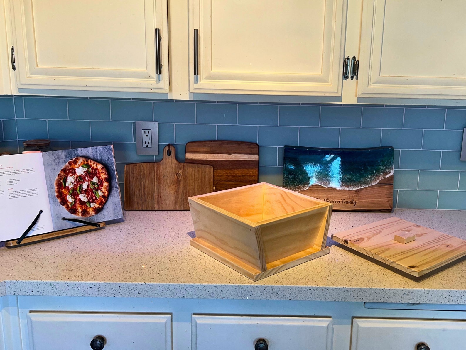 Traditional Neapolitan Wood Dough Box Madia, Pizza Making, Bread Making