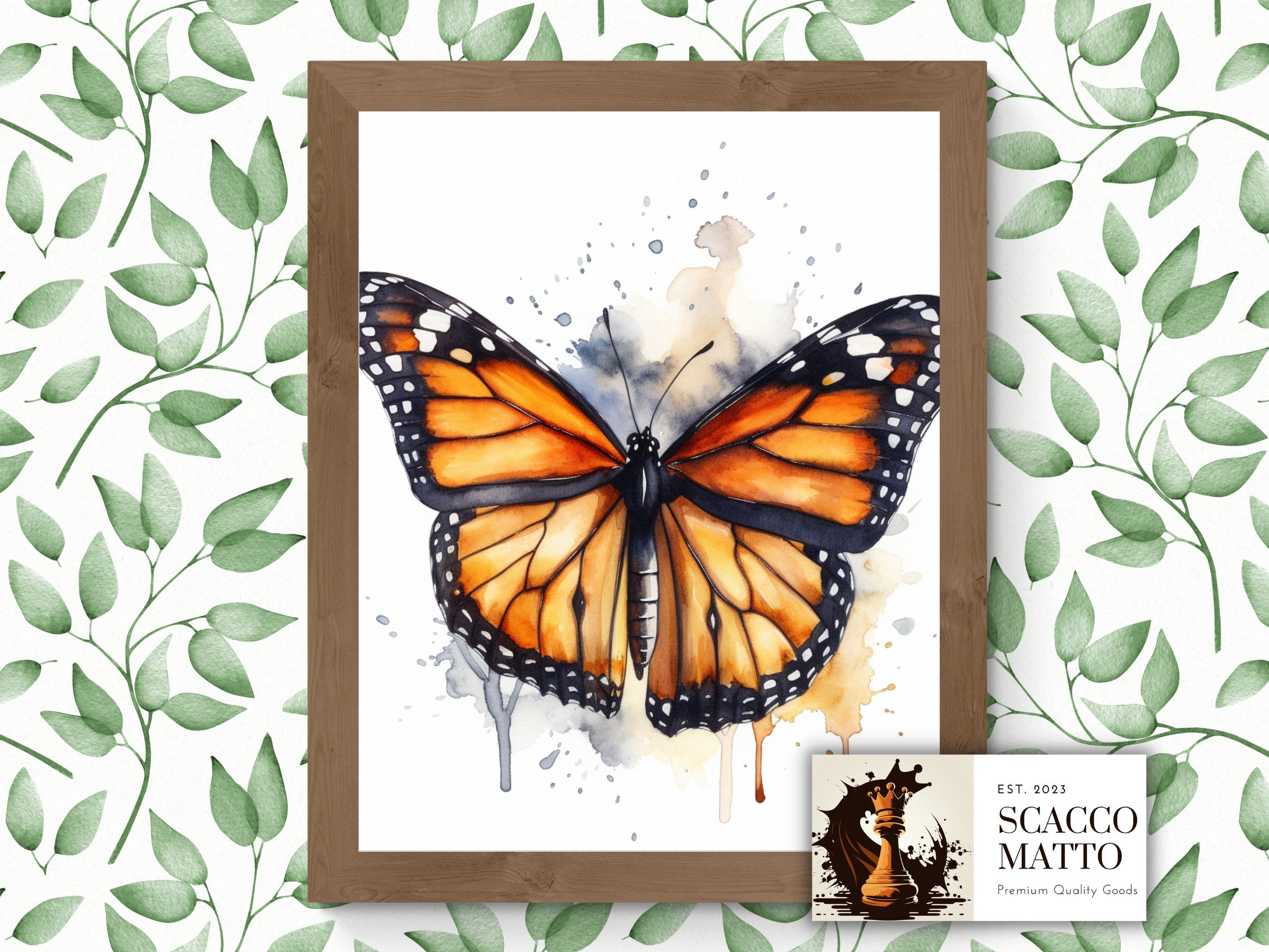 Monarch Butterfly Watercolor Print pick 1 Butterfly - Etsy