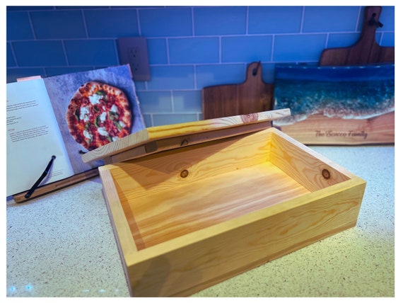 Wood Dough Proofing Box With Pizza Prep Lid: Authentic Neapolitan