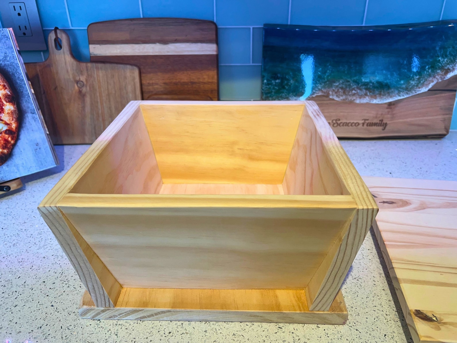 Traditional Neapolitan Wood Dough Box Madia, Pizza Making, Bread Making